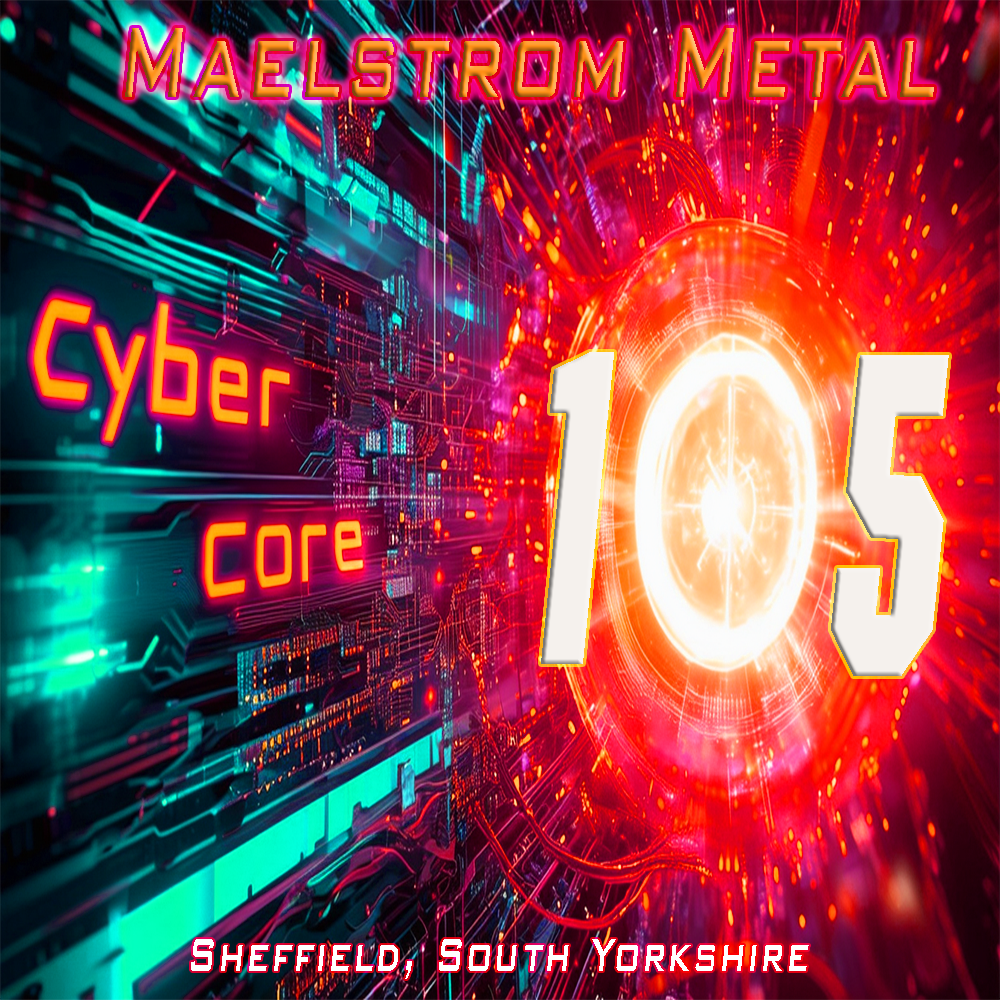 KKOR-DB (Cybercore 105) affiliate radio station logo